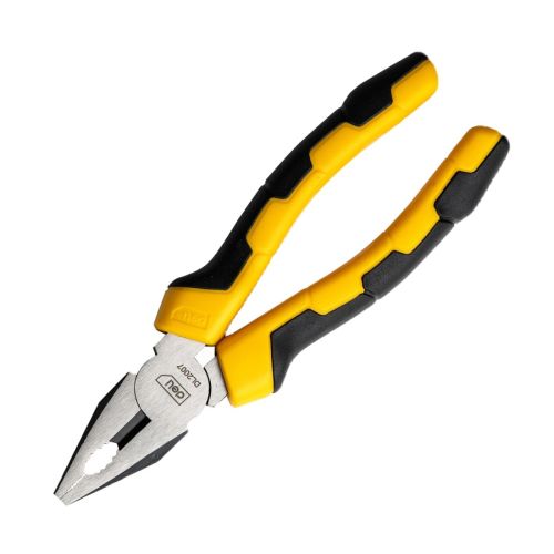 Комбинирани клещи Deli TOOLS EDL2007, 7&quot;/180 мм, жълточерни — Joya.bg 1