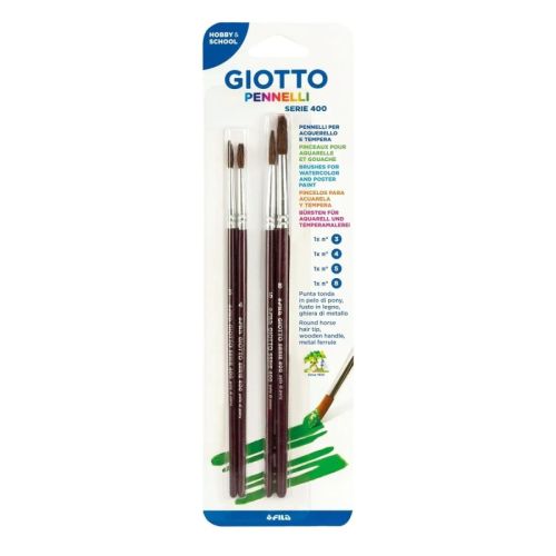 Комплект четки за рисуване GIOTTO Art 400, кръгли №3, 4, 5, 8 1