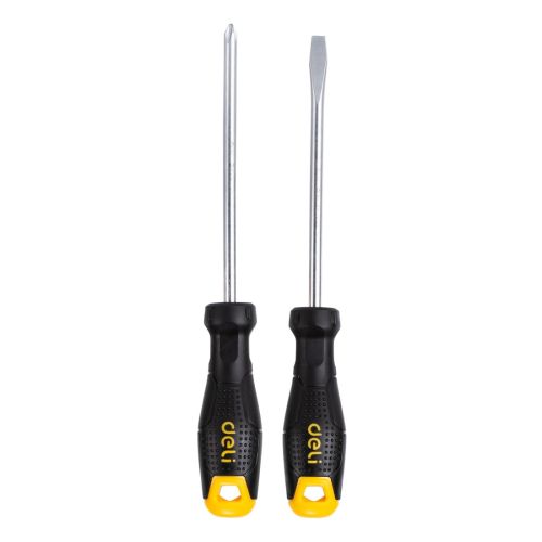 Комплект отвертки Deli TOOLS EDL620002, 5 х 100 мм, 6 х 150 мм, права и звезда, жълти — Joya.bg 1