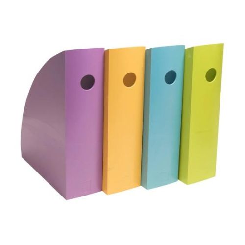 Комплект вертикални поставки EXACOMPTA Pop&#039;Nco, Polystyrene, 4 цвята - син, лилав, лайм, манго — Joya.bg 2