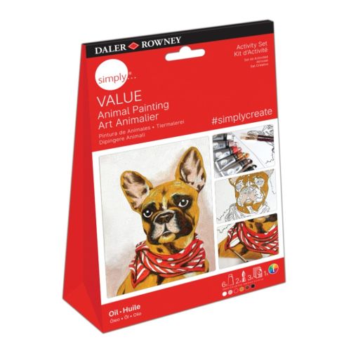 Комплект за рисуване с маслени бои DALER-ROWNEY Activity Set Oil - Animal, 12 части — Joya.bg 1