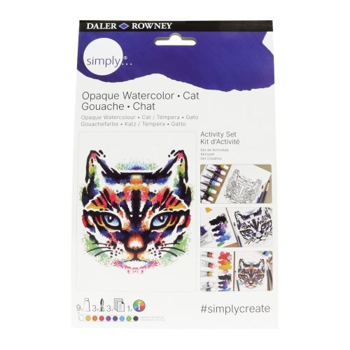 Комплект за рисуване с темперни бои DALER-ROWNEY Activity Set Gouache - Cat, 16 части — Joya.bg 1