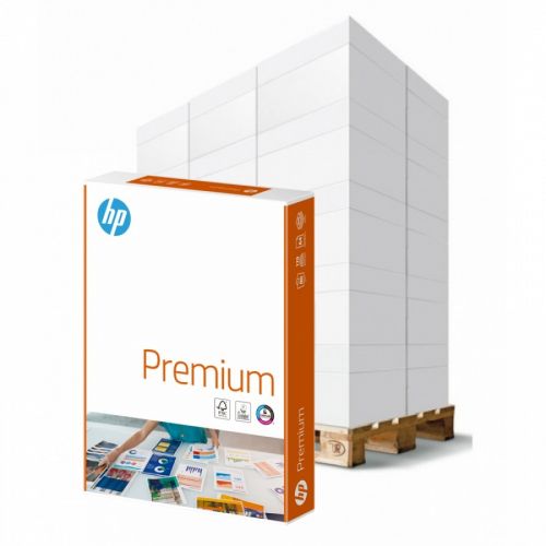 Копирна хартия HP Premium, А4, 80 г, бяла, CIE белота 170, FSC, палет 240 пакета х 500 л. — Joya.bg 1