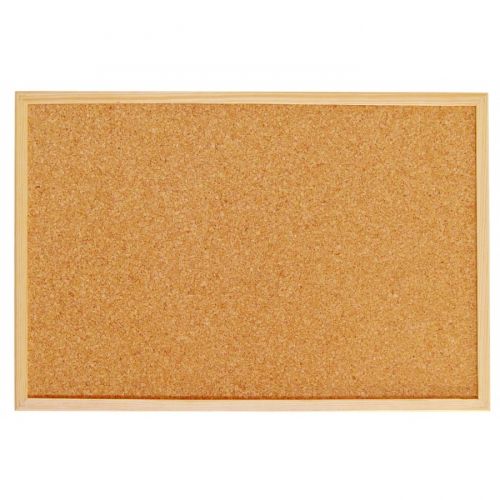 Коркова дъска Bi-Office Essential, 900 х 600 мм, дървена рамка — Joya.bg