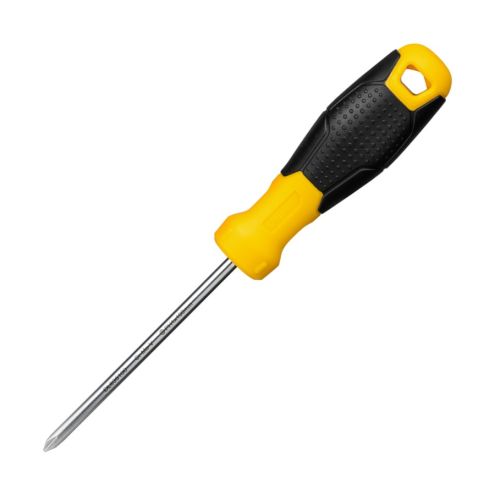 Кръстата отвертка Deli TOOLS ED625100, PH1х100 мм, CR-V, магнитен връх, жълточерна — Joya.bg 1