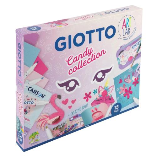 Креативен комплект GIOTTO Art Lab Candy Collection, акварелни бои, флумастери и маркери 1