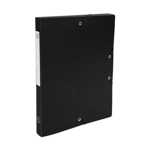 Кутия за документи с ластик EXACOMPTA OpaK, 250х330х25 мм, A4, РР 700 mic, черна — Joya.bg 1