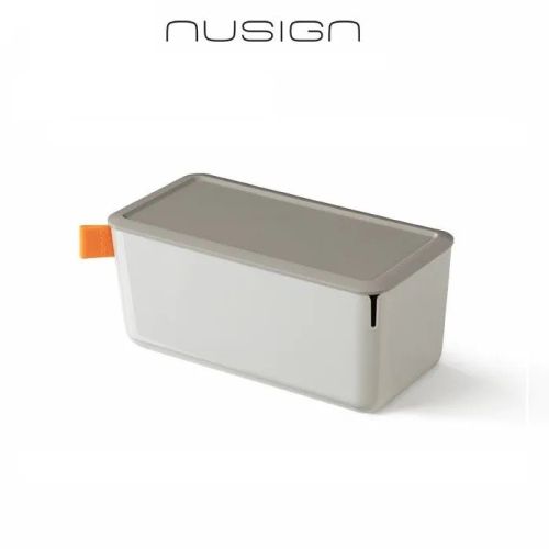 Кутия за съхранение Nusign Classic ENS130-1, с капак, 1.1 л, 212х105х93.5 мм, сива 3