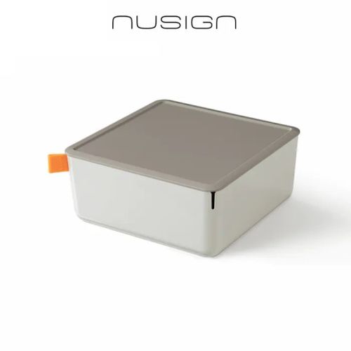 Кутия за съхранение Nusign Classic ENS130-2, с капак, 2.4 л, 212х212х93.5 мм, сива 4