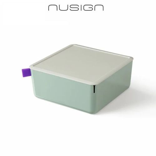 Кутия за съхранение Nusign Classic ENS130-2, с капак, 2.4 л, 212х212х93.5 мм, зелена 4