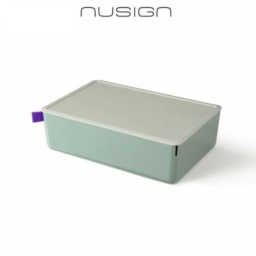 Кутия за съхранение Nusign Classic  ENS130-3, с капак, 3.6 л, 317х212х93.5 мм, зелена 3