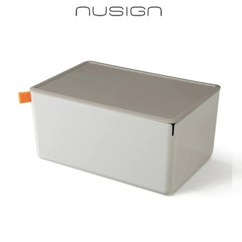 Кутия за съхранение Nusign Classic ENS130-5, с капак, 7.2 л, 317х212х153 мм, сива 4