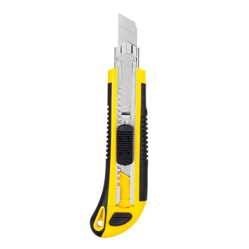 Макетен нож Deli TOOLS, EDL009, SK5, 225х87х30 мм, 18 мм, грип зона, метален водач, заключване — Joya.bg 1
