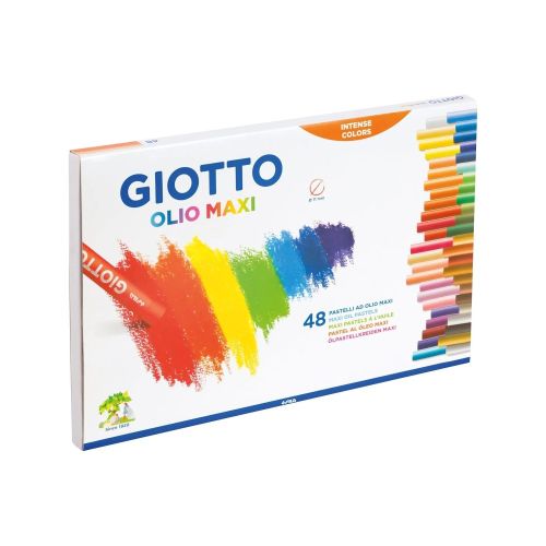 Маслени пастели GIOTTO OLIO MAXI, ф 11 мм, 70 мм, 48 цвята 1