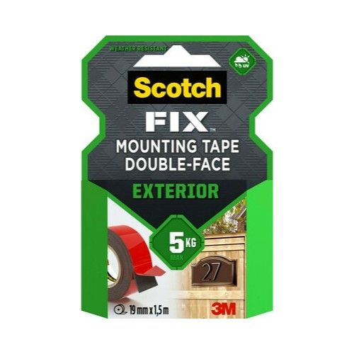 Монтажна лента Scotch-FIX™, за външно приложение, до 5 кг, 19 мм x 1.5 м 1