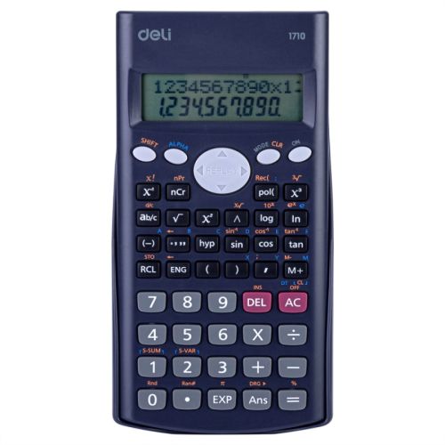 Научен калкулатор Deli Core E1710, 240 функции, 10+2 dgt, 168х84х18 мм, тъмносин 1