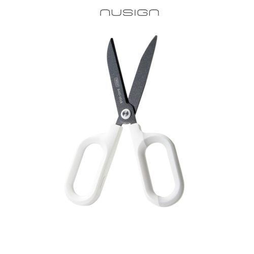 Ножица Nusign Classic EQG157, 180 мм, сиви остриета с тефлоново покритие, симетрични дръжки, бяла 1