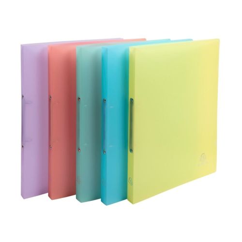 Папка с 2 ринга EXACOMPTA Chromaline Pastel, PР 0.5 мм, A4, 20 мм, D15 мм, микс пастел — Joya.bg 1