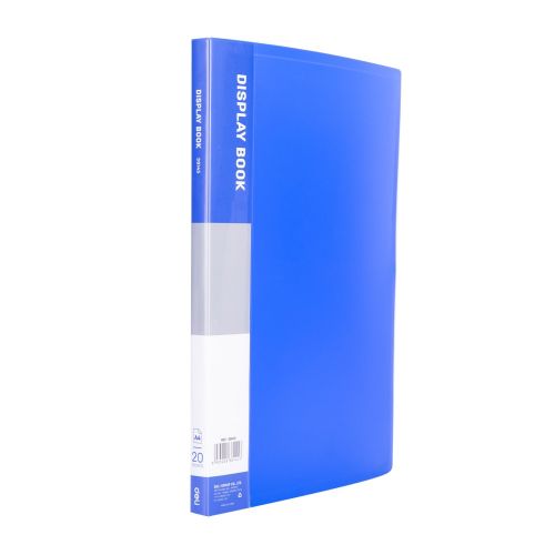 Папка с 20 джоба Deli Classic, E38145, A4, PP, синя 1