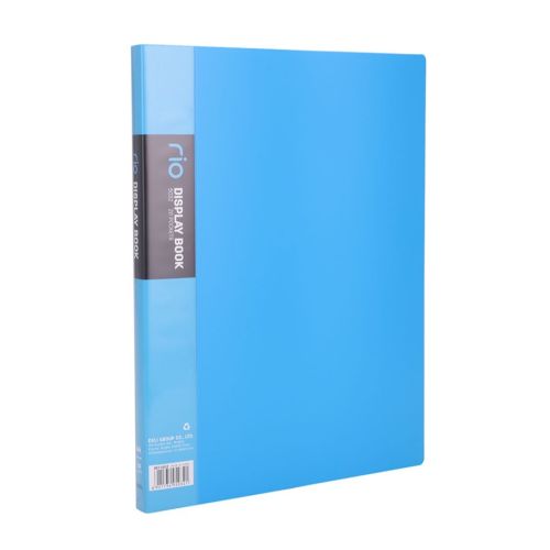 Папка с 20 джоба Deli Rio E5032, A4, PP, синя 1