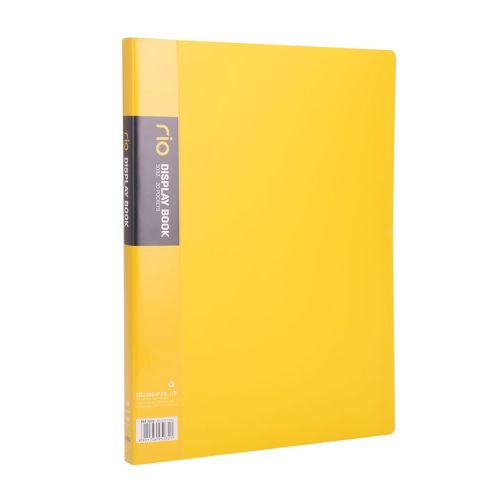 Папка с 20 джоба Deli Rio E5032, A4, PP, жълта 1