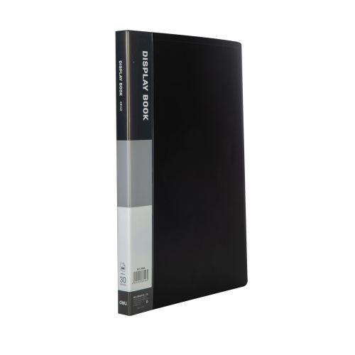 Папка с 30 джоба Deli Classic, E38146, A4, PP, черна 1