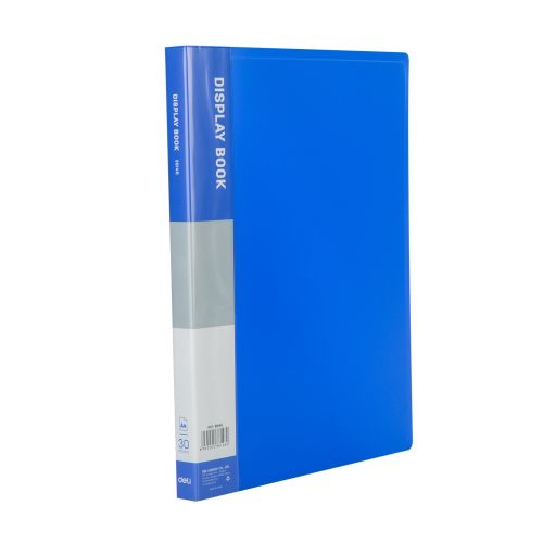 Папка с 30 джоба Deli Classic, E38146, A4, PP, синя 1