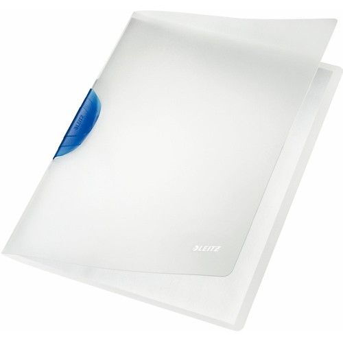 Папка с клипс LEITZ ColorClip Magic, A4, PP 500 mic, син клип 1