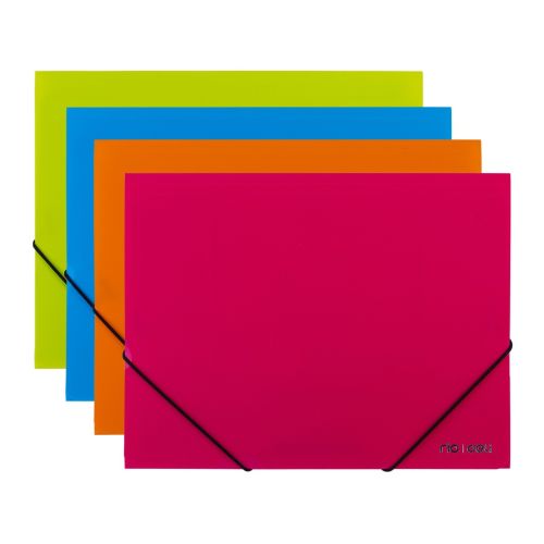 Папка с ластик и 3 капака Deli RIO, E39504, A4, PP, 450 mic, микс цветове — Joya.bg 1