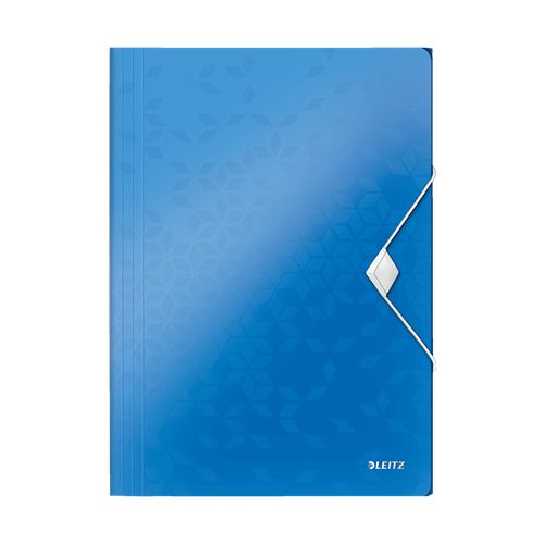 Папка с ластик и 3 капака LEITZ WOW, A4, PP, синя — Joya.bg 1