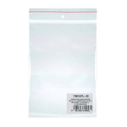 Плик с цип OFFICE PRODUCTS, LDPE, 40 mic, кристален, 80х12 мм, опаковка 100 бр. — Joya.bg