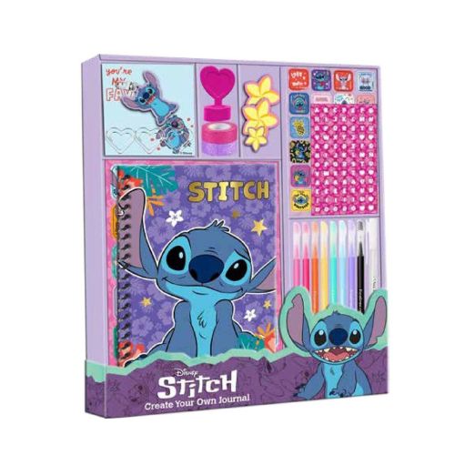 Подаръчен комплект Diakakis STITCH тетрадка, маркери, стикери, ключодържател — Joya.bg 1