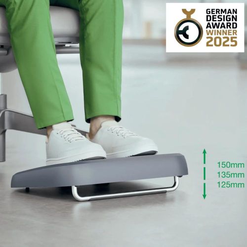 Поставка за крака LEITZ Ergo, 340x58x420 мм, регулируема, графит 1