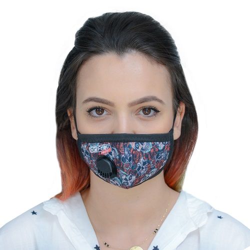 Предпазна маска с клапан Dr. Frei Protect многократна, дизайн цветна, р-р XS/M — Joya.bg