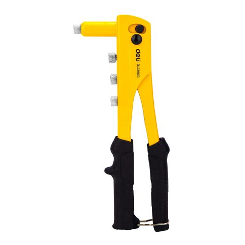 Ръчна нитачка Deli TOOLS EDL236910, 10.5&quot;/265 мм, за нитове 2.4/3.2/4.0/4.8 мм, ерго дръжки, жълта — Joya.bg 1