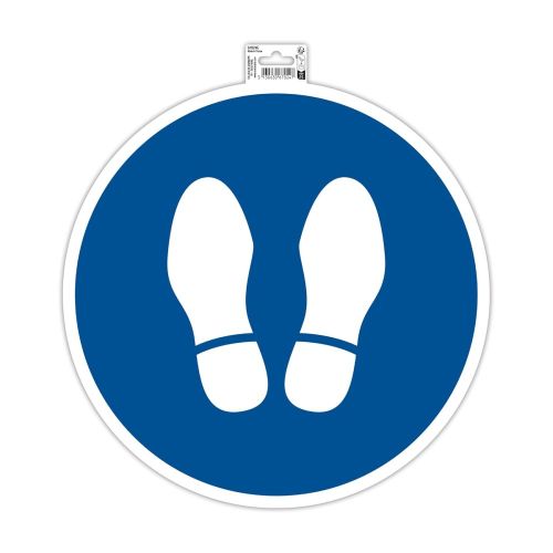 Самозалепващ знак Exacompta, с пиктограма Застани тук, ф35 см, PVC фолио 150 mic  — Joya.bg 1