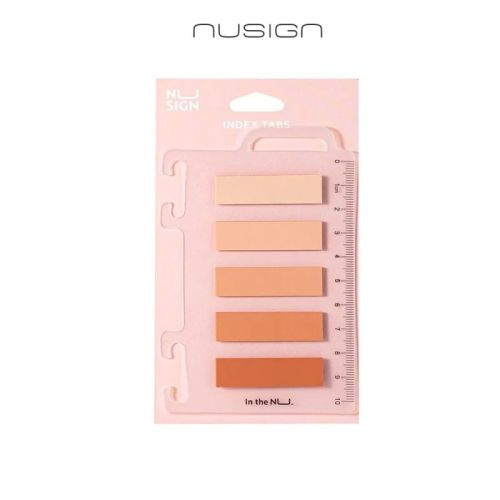 Самозалепващи индекси Nusign Classic ЕNS356, BOPP, 12х44 мм, 5х20 л., корал 1
