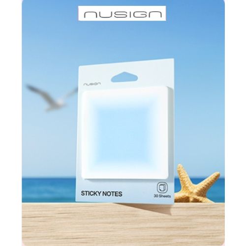 Самозалепващи листчета Nusign Sunshine Whisper ENS326, 70х70 мм, 30 л., небесно сини 1