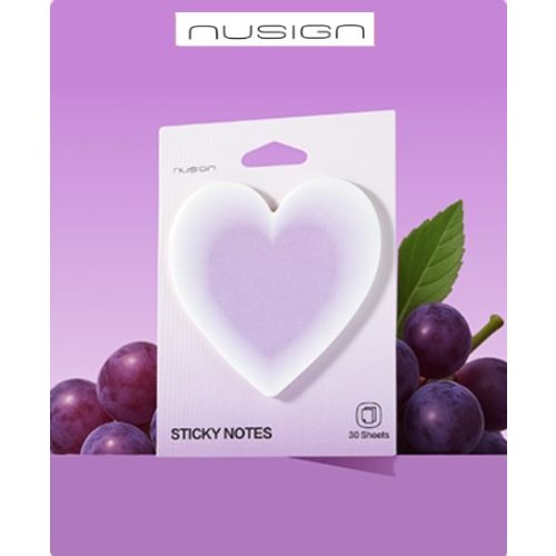 Самозалепващи листчета Nusign Sunshine Whisper ENS326, 70х70 мм, 30 л., сърце 1