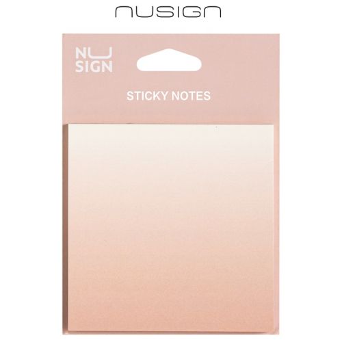 Самозалепващи листчета Nusign Sunshine Whisper ENS357-PK, 74х74 мм, 60 л., корал 1