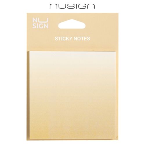 Самозалепващи листчета Nusign Sunshine Whisper ENS357-YL, 74х74 мм, 60 л., жълти 1