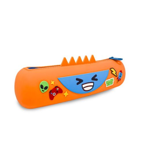 Силиконов несесер MITAMA MITAMINI Orange Game, с цип, 22х6.5 см, оранжев 1