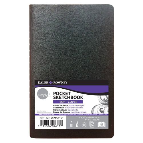 Тефтер за скициране DALER-ROWNEY Simply Soft, 140x89 мм, 100 г/кв.м, 24 л. — Joya.bg 1