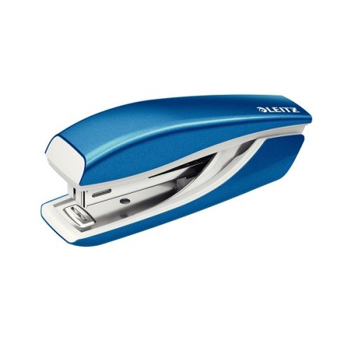 Телбод LEITZ Mini WOW, за 10 л.(80 г), 29х43х98 мм, телчета 10/4, пластмаса + метал, син металик — Joya.bg 1