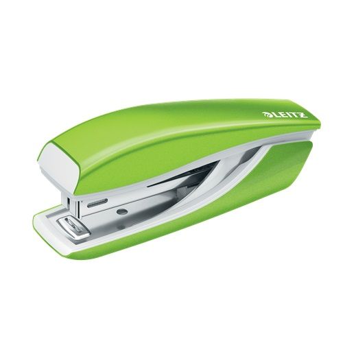 Телбод LEITZ Mini WOW, за 10 л.(80 г), 29х43х98 мм, телчета 10/4, пластмаса + метал, зелен металик — Joya.bg 1