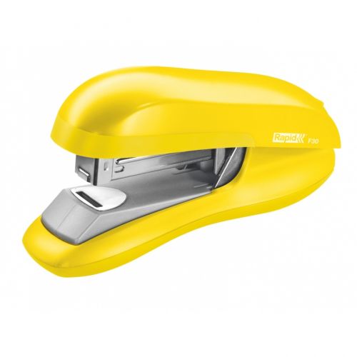 Телбод Rapid F30 Flat Clinch, за 30 л.(80 г), 44х70х145 мм, телчета 24(26)/6, ABS + метал, жълт — Joya.bg 1