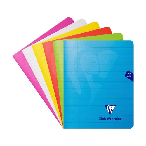 Тетрадка Clairefontaine Mimesys, А5+, 165х210 мм, 36 л., линиран офсет 90 г, PP подвързия, цветна 1