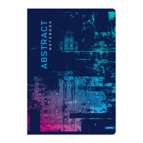 Тетрадка LASTVA Abstract, A4, 52 л., линиран офсет 80 г, корица 300 г, гланц ламинат 1