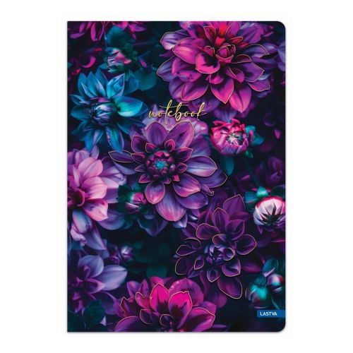 Тетрадка LASTVA Bloom, A4, 96 л., линиран офсет 70 г, корица 300 г, мат ламинат — Joya.bg 1