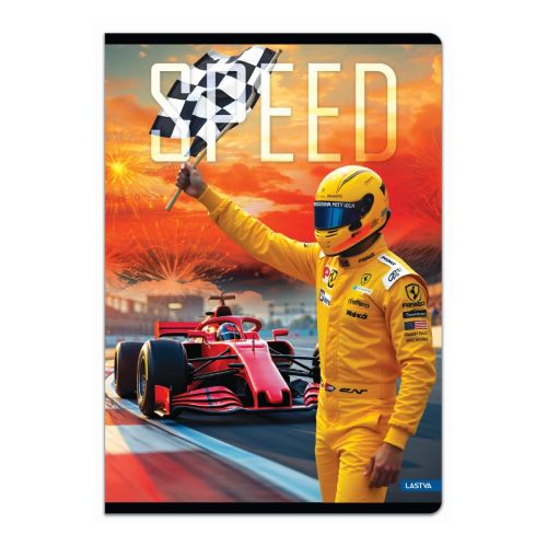 Тетрадка LASTVA Speed, A4, 52 л., линиран офсет 80 г, корица 300 г, мат ламинат, UV лак — Joya.bg 1